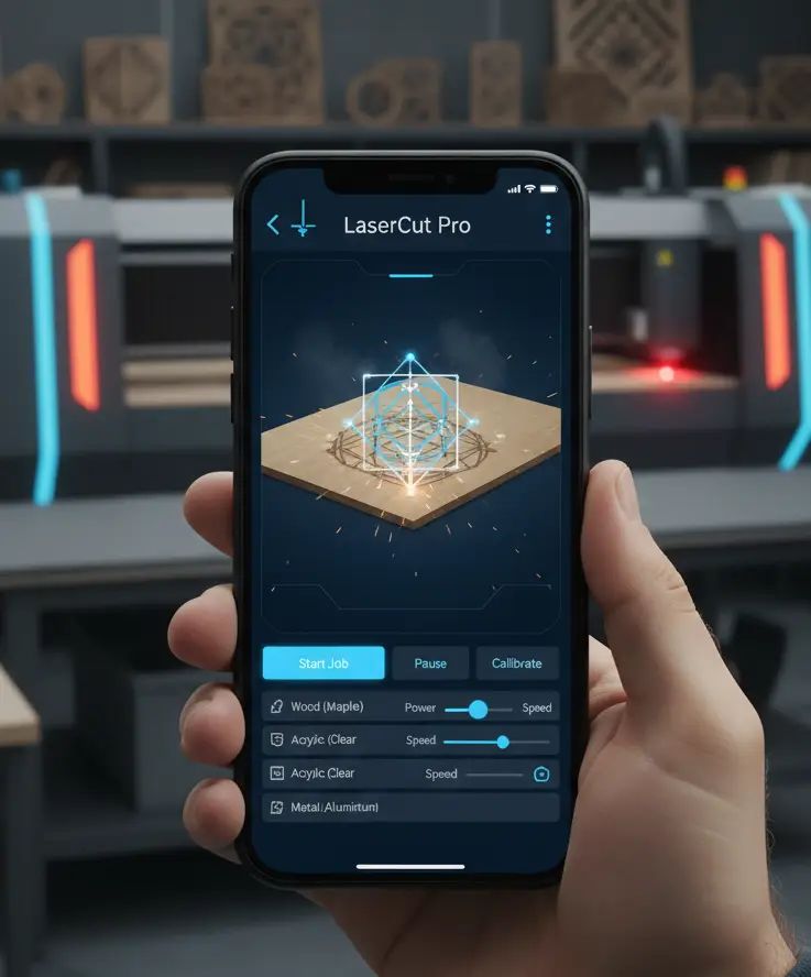 אפליקציה לעזרה בחיתוך CNC מדויק
